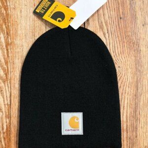 Carhartt Black Acrylic Knitted Beanie